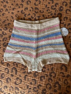 JOLIE & JOY By FCT Striped Knit Shorts